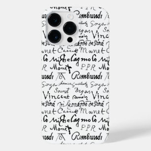 Funda Para iPhone 14 Pro Max Patrón de firmas de famosos artistas
