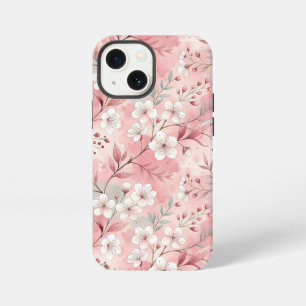 Funda Para iPhone 13 Mini Patrón de flor sakura rosado