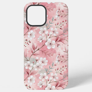 Funda Para iPhone 12 Pro Max Patrón de flor sakura rosado