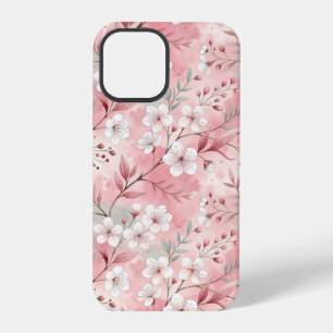 Funda Para iPhone 12 Pro Patrón de flor sakura rosado