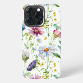 Funda Para iPhone 13 Pro Patrón de flor silvestre moderno