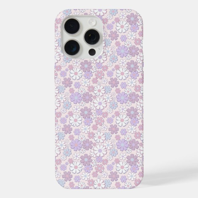 Funda Para iPhone Patrón de Flor Y2K (Reverso )