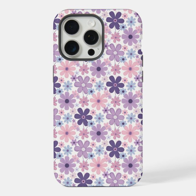 Funda Para iPhone Patrón de Flor Y2K (Reverso )