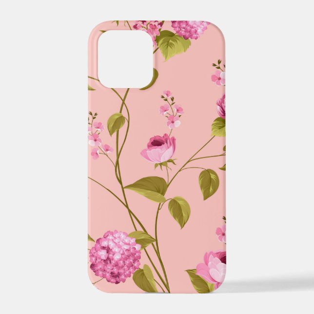 Funda Para iPhone Patrón de flores 17 (Reverso )
