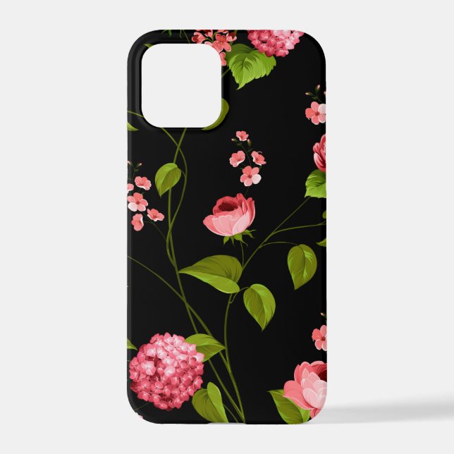 Funda Para iPhone Patrón de flores 18 (Reverso )
