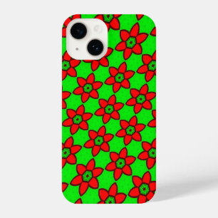 Funda Para iPhone 14 Patrón de flores abstractas