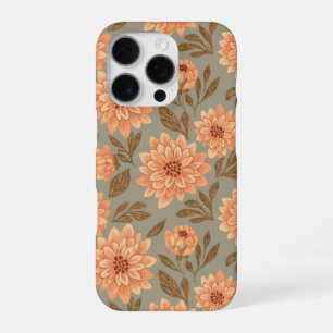 Funda Para iPhone 16 Pro Patrón de flores de Dahlia