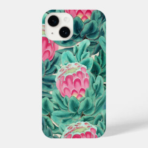 Funda Para iPhone 14 Patrón de flores de protección exóticas