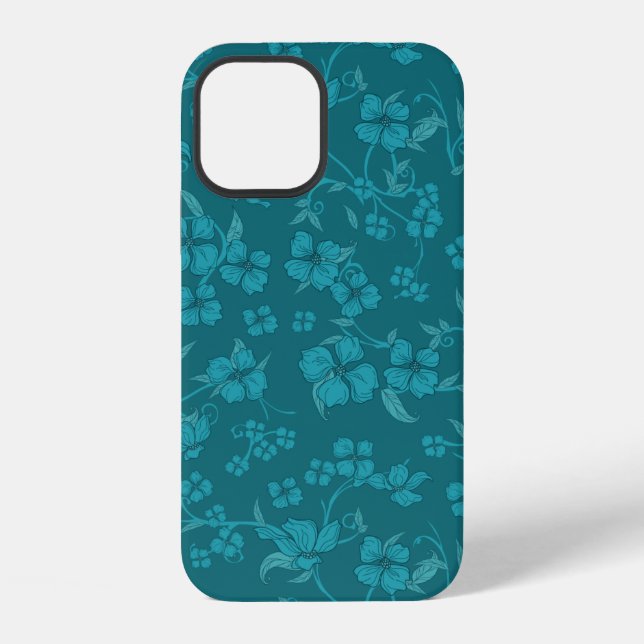 Funda Para iPhone Patrón de flores espeluznantes 2 (Reverso )