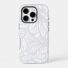 Funda Para iPhone 16 Pro Patrón de fondo blanco continuo