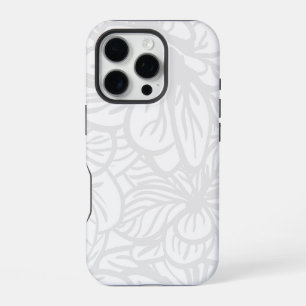 Funda Para iPhone 16 Pro Patrón de fondo blanco continuo