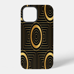 Funda Para iPhone 12 Patrón de fondo de escritorio de Art Déco Vintage
