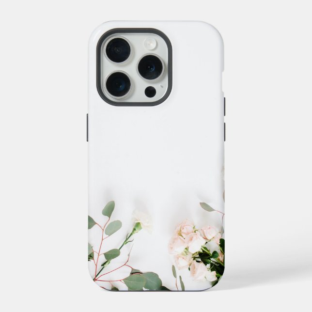 Funda Para iPhone Patrón de fondo floral (Reverso )
