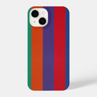 Funda Para iPhone 14 Patrón de franjas coloridas