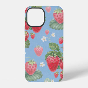 Funda Para iPhone 12 Patrón de fresa acuarela