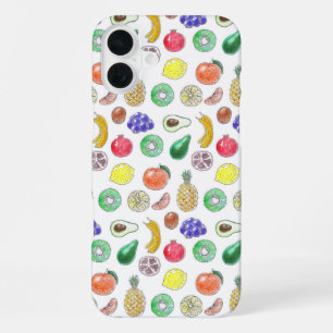 Funda Para iPhone 16 Plus Patrón de frutas