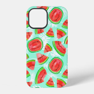 Funda Para iPhone 12 Patrón de frutas de moda. Fondo artístico de sandí
