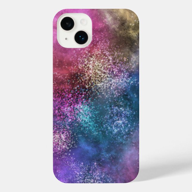 Funda Para iPhone Patrón de galaxia colorido (Reverso )