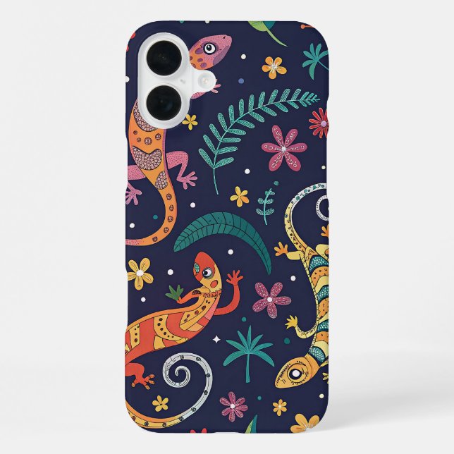 FUNDA PARA iPhone PATRON DE GECKOS (Reverso )