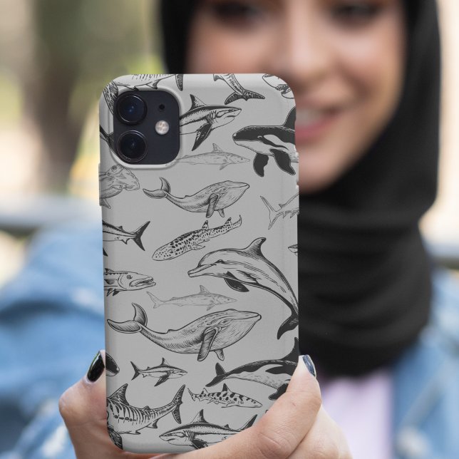 Funda Para iPhone Patrón de gigantes subacuáticos (Subido por el creador)