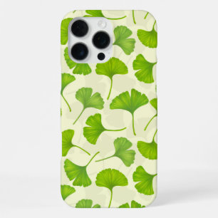 Funda Para iPhone 16 Pro Max Patrón de Ginkgo en blanco roto