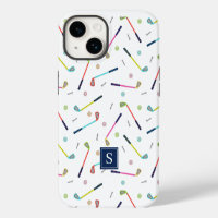 Patrón de golf personalizado monograma femenino