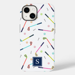 Funda Para iPhone 14 Patrón de golf personalizado monograma femenino