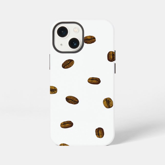 Funda Para iPhone Patrón de grano de café (Reverso )