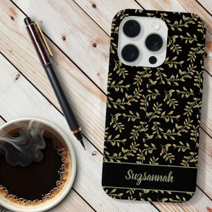 Patrón De Hoja Beige Sobre Personalizado De Fondo