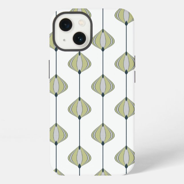 Funda Para iPhone patrón de hojas (Reverso )