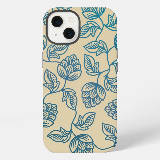 Funda Para iPhone Patrón de Hojas de Lúpulo (Reverso )