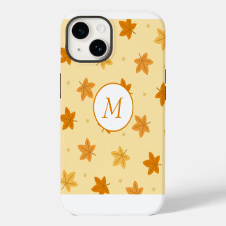 Funda Para iPhone 14 Patrón de hojas otoñales retro vintage