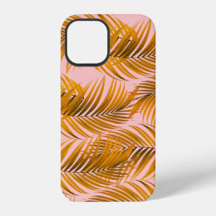 Funda Para iPhone 12 Patrón de hojas realistas tropicales Moda de tende