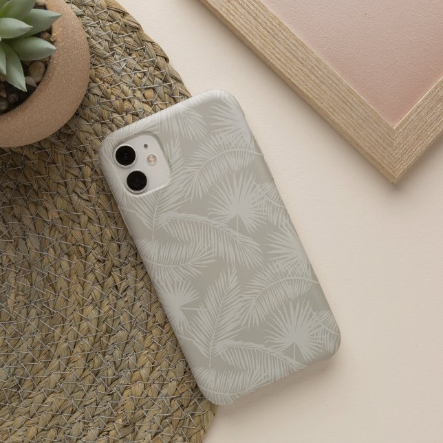 Funda Para iPhone Patrón de hojas tropicales de palmeras tropicales  (Subido por el creador)