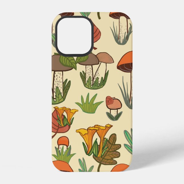 Funda Para iPhone Patrón de hongo.  (Reverso )