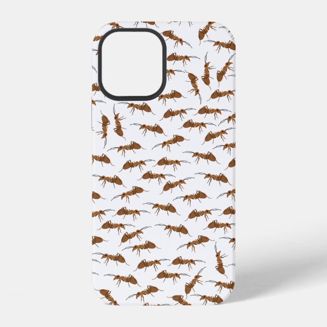 Funda Para iPhone Patrón de hormigas cortas (Reverso )