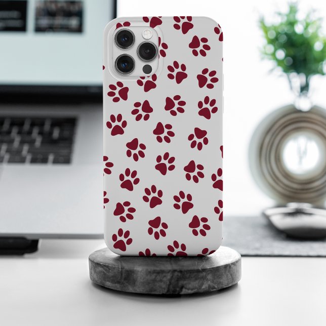 Funda Para iPhone Patrón de huellas, Huellas de perro, Huellas borgo (Subido por el creador)