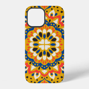 Funda Para iPhone 12 patrón de ilustración de mosaico de azulejos marro