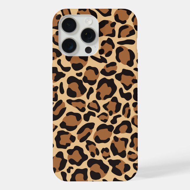 Funda Para iPhone Patrón de Impresión de Animal Leopardo (Reverso )