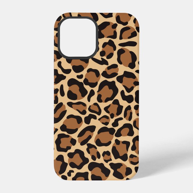 Funda Para iPhone Patrón de impresión de animal leopardo (Reverso )