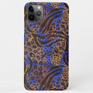 Funda Para iPhone 11Pro Max Patrón de impresión lujoso Leopard y Zebra