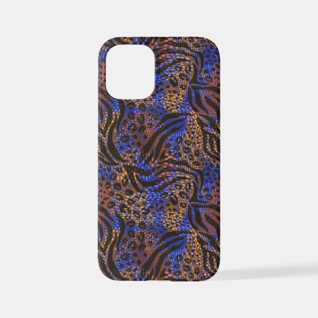 Funda Para iPhone Patrón de impresión lujoso Leopard y Zebra (Reverso )