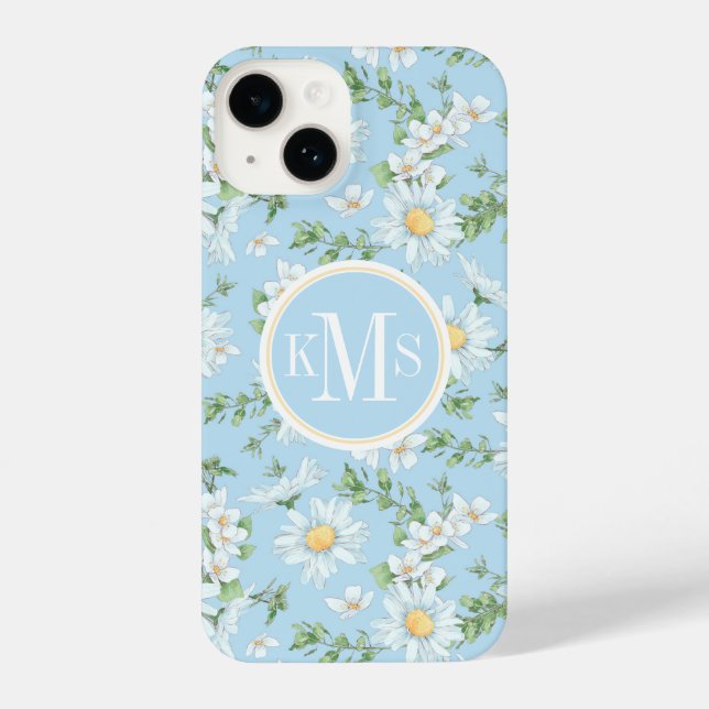 Funda Para iPhone Patrón de jardín de flores Pastel Daisy (Reverso )
