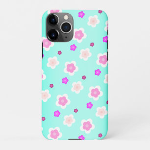 Funda Para iPhone 11Pro Patrón de la flora púrpura del gradiente de la pri