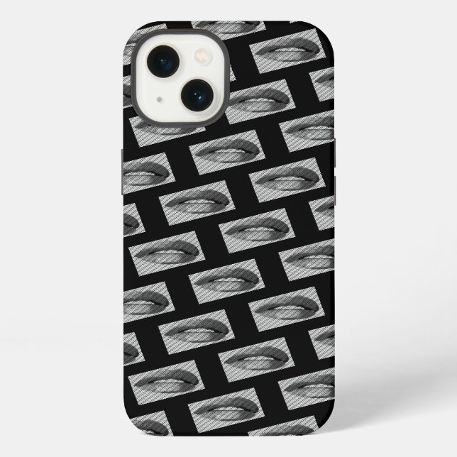 Funda Para iPhone Patrón de labios (Reverso )