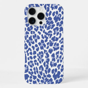 Funda Para iPhone 16 Pro Max Patrón de leopardo azul