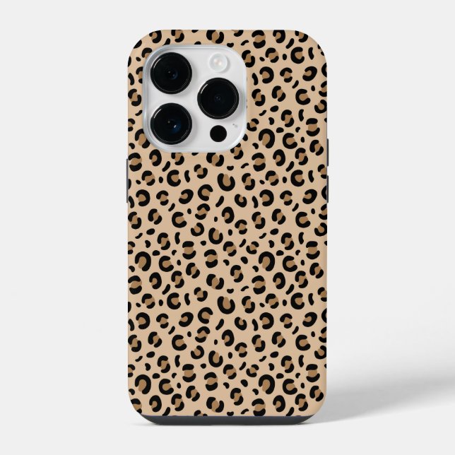 Funda Para iPhone patrón de leopardo guepardo funky (Reverso )