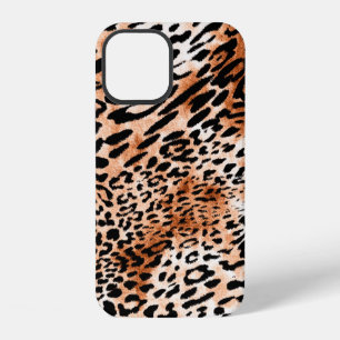 Funda Para iPhone 12 Patrón de leopardo sin costuras, estampado de anim