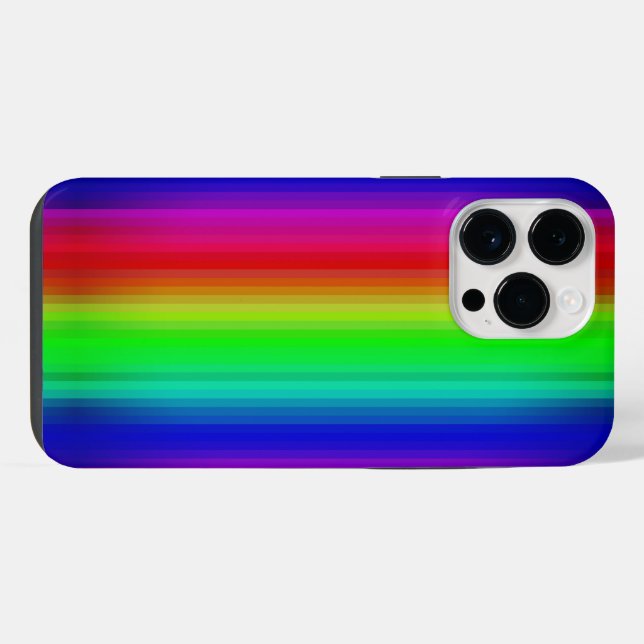 Funda Para iPhone Patrón de línea de trazos de pintura arco iris int (Reverso Horizontal)
