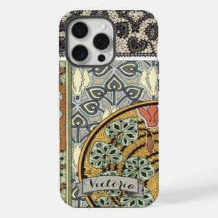 Patrón de lirio vintage Art Deco personalizado iph